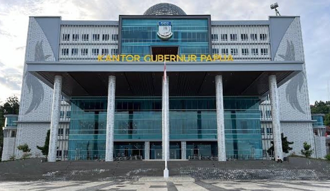 Tampak Gedung Gubernur Provinsi Papua