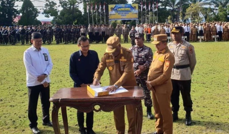 Penandatanganan MoU dukungan layanan Telkom untuk Call Center terpadi di Kota Jayapura