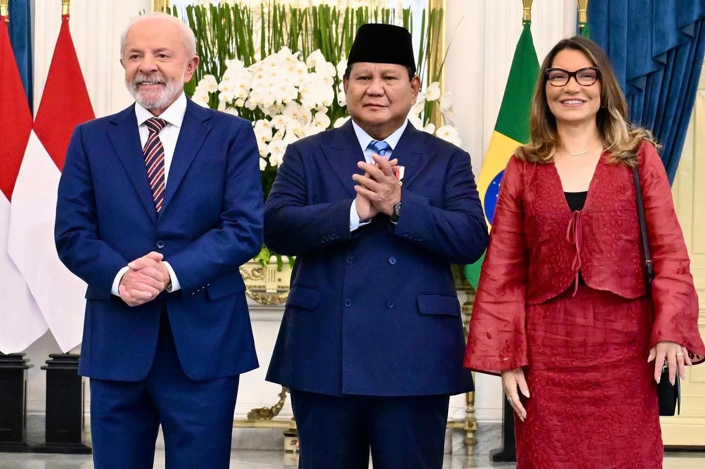 Presiden Prabowo Sambut Presiden Lula Da Silva Dalam Upacara Kenegaraan Di Istana Merdeka