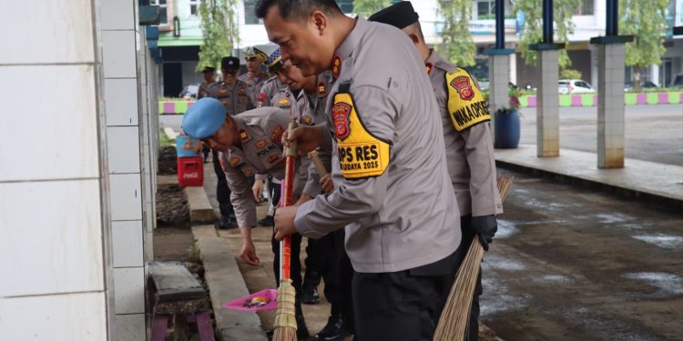 Polres Ciamis Dukung Aksi Nyata Kebersihan Daerah, Sinergi Lintas Sektor Jaga Lingkungan dan Kamtibmas