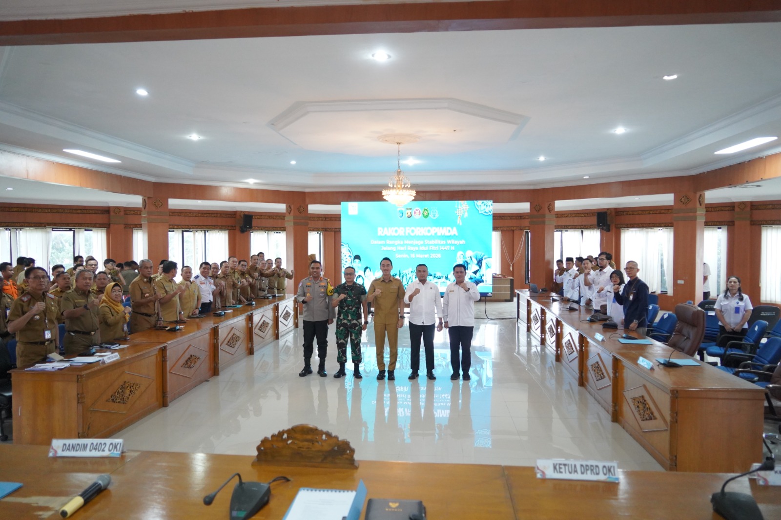 Forkopimda OKI Perkuat Kesiapsiagaan Jelang Idul Fitri