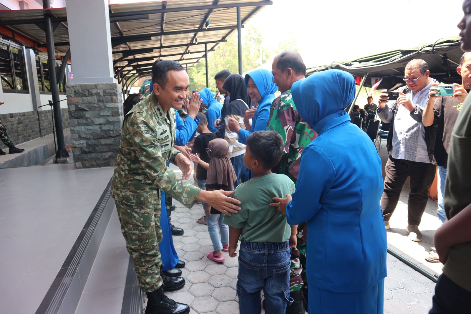 Prajurit dan Media Bersatu, Danlanal Bintan Pimpin Halal Bihalal di Mako Lanal Bintan