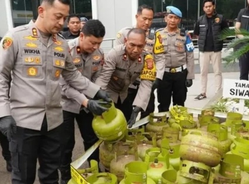 Polres Bogor Bongkar Sindikat Pengoplos Gas Elpiji dengan Omzet Miliaran Rupiah