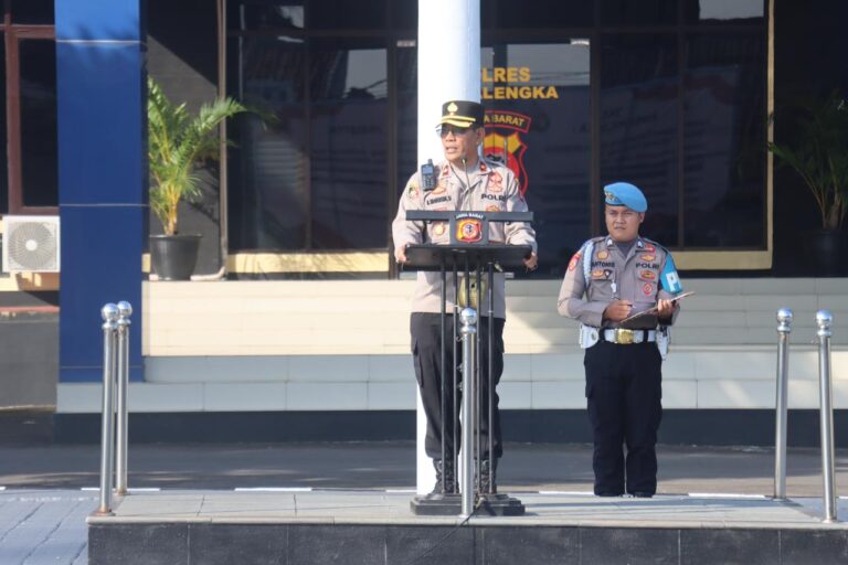 Waspada Potensi Bencana di Wilayah Selatan, Kabag Ops Polres Majalengka Beri Penekanan Khusus Saat Apel Pagi