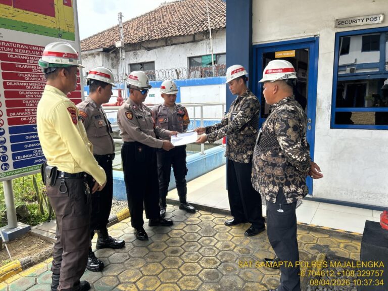 Stabilitas Energi, Unit Pam Obvit Polres Majalengka Patroli Intensif di Objek Vital Nasional