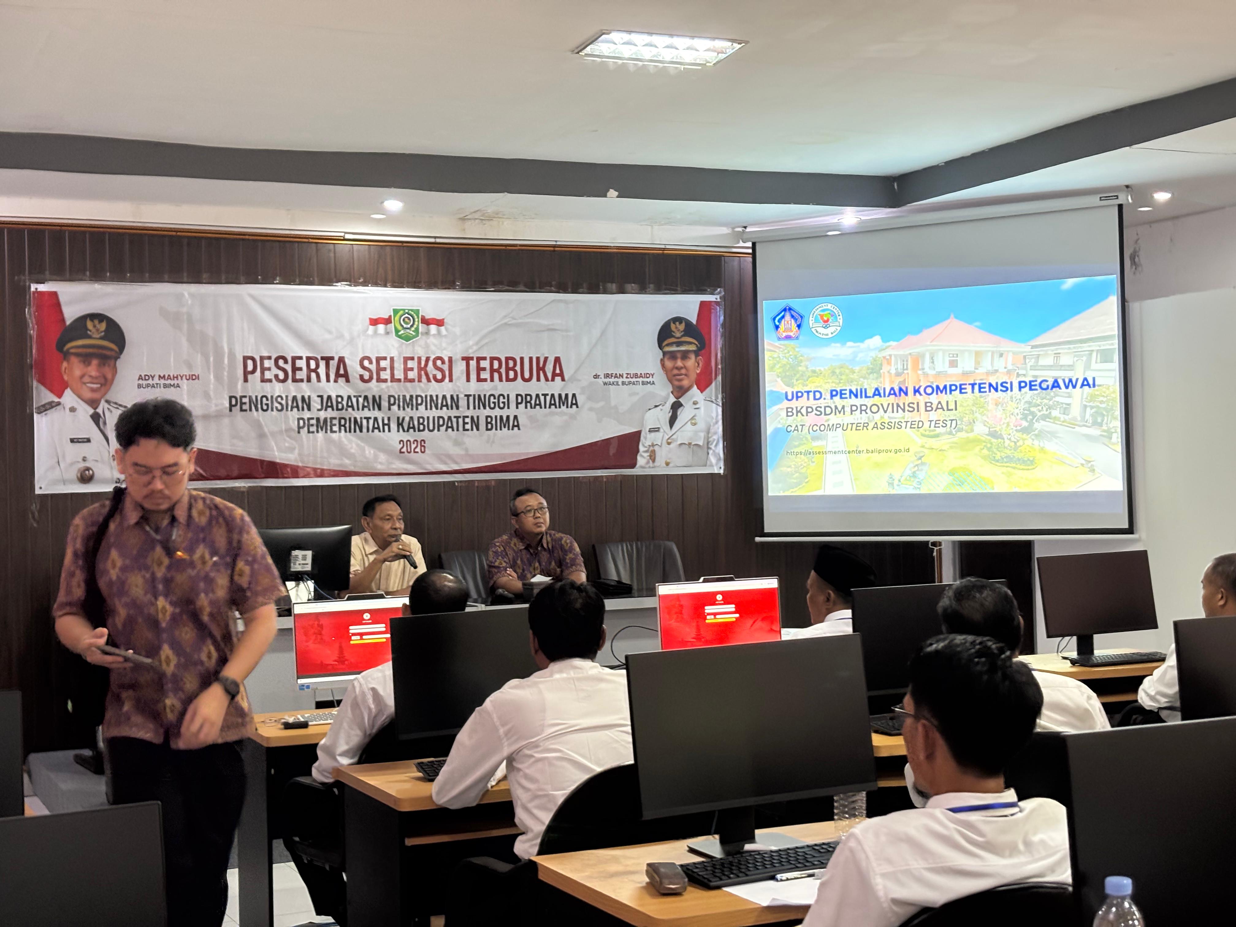 72 Peserta Ikuti Seleksi Terbuka JPT Pemerintah Kabupaten Bima