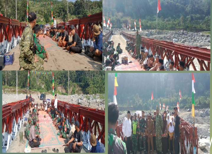 Komandan Resor militer,09/Ketol,hadiri peresmian jembatan Beily ketol