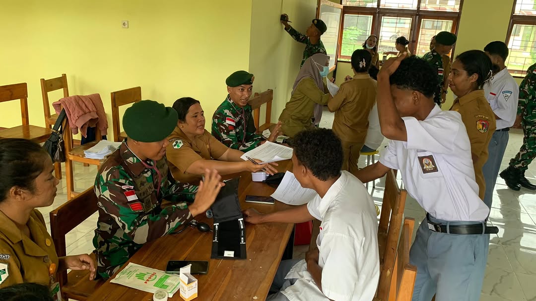 Yonarmed 12 Kostrad Wujudkan Pelajar Sehat Dan Tangguh Di Belu