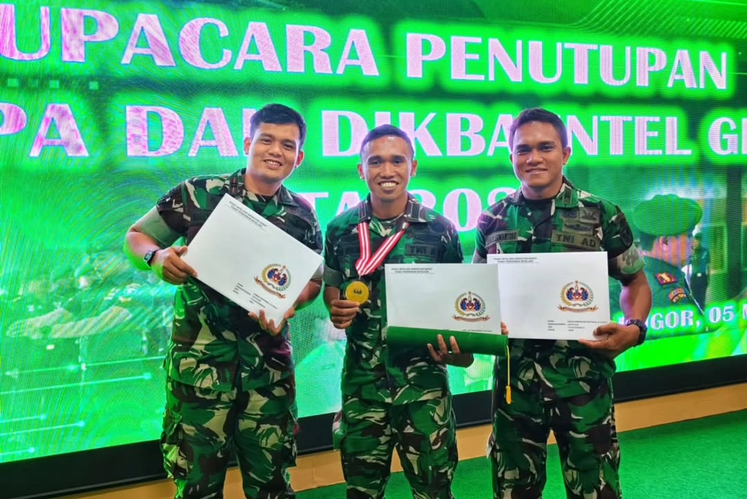 Perwira Yonarhanud 16 Kostrad Raih Predikat Siswa Terbaik Dik Intel TNI AD