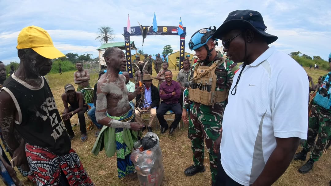 Diplomasi Budaya Warnai MOB Bamande, Satgas INDORDB XXXIX-G MONUSCO Perkuat Kedekatan dengan Warga