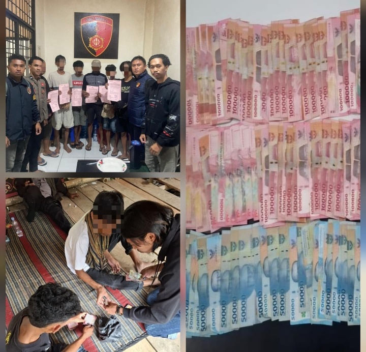 Polisi Amankan 6 Pria Terduga Pelaku Judi di Lokasi Adu Kerbau Tondon Langi